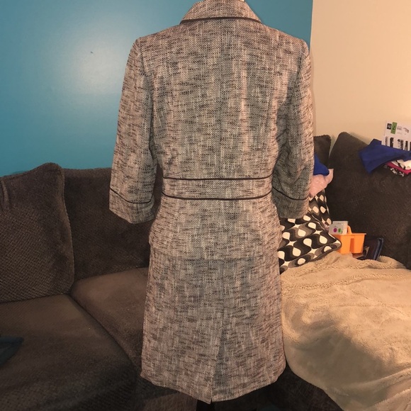 LAST CHANCE 💄 Loft Brown Tweed Suit, blazer 8, skirt 10P - Picture 4 of 9